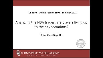 CS 5593 - Online Section 5993 - Summer 2021 - Analyzing the NBA trades