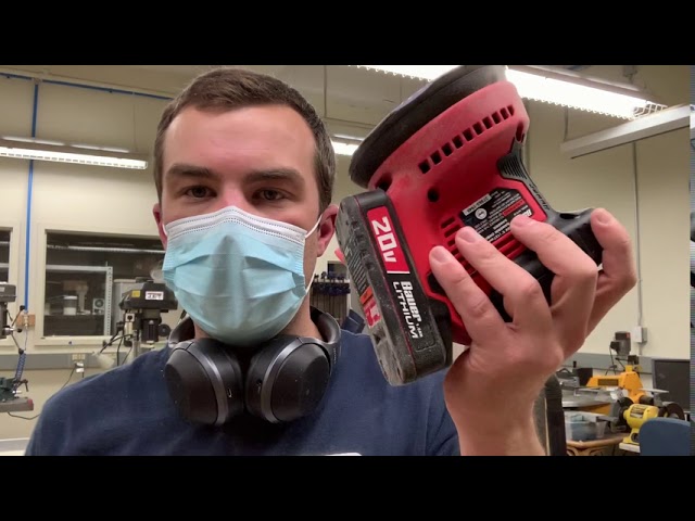 Bauer 20V Cordless Corner/Detail Sander – Tool Only