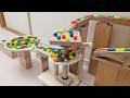 Marble Run Race ☆ HABA Slope + Cuboro + Bornelund Quadrilla + Transparent pipe