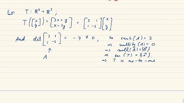 One to One and Onto Linear Transformation