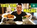 FIRST TIME eating MACANESE Food & KFC IN MACAU  Travel Vlog