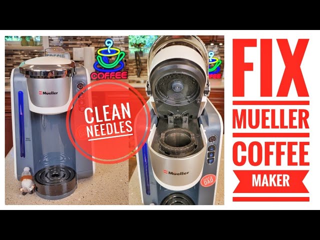 Mueller Single Serve Pod Compatible Coffee Maker Machine With 4 Brew Sizes,  Rapid Brew Technology with