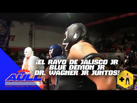 Homenaje a Cien Caras | NGD vs Rayo de Jalisco Jr, Dr. Wagner Jr y Blue Demon Jr | Lucha completa