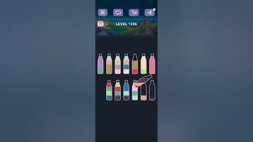 water sort puzzle -sort color puzzle game level 1206