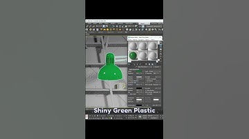 SHINY GREEN PLASTIC #render #vray #3dsmax #corona #shorts