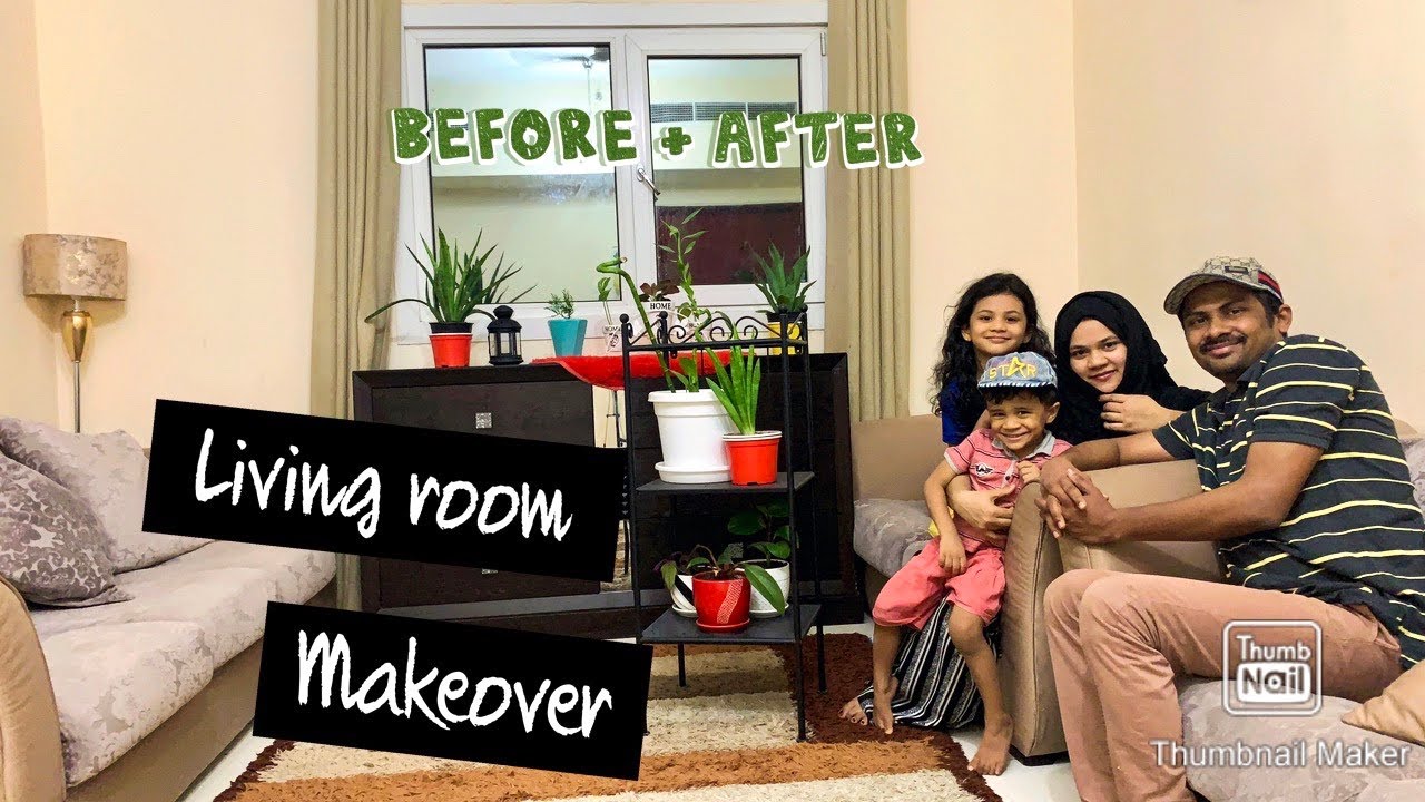 ഞങ്ങളുടെ Living Room Makeover Malayalam Decorate living Room with