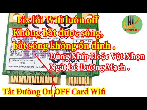 Video Fix lỗi Wifi LAPTOP luôn off (Không bắt được sóng, bắt... - youtube