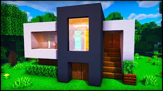 Minecraft Small Modern House How To Build A Cool Modern House Tutorial 