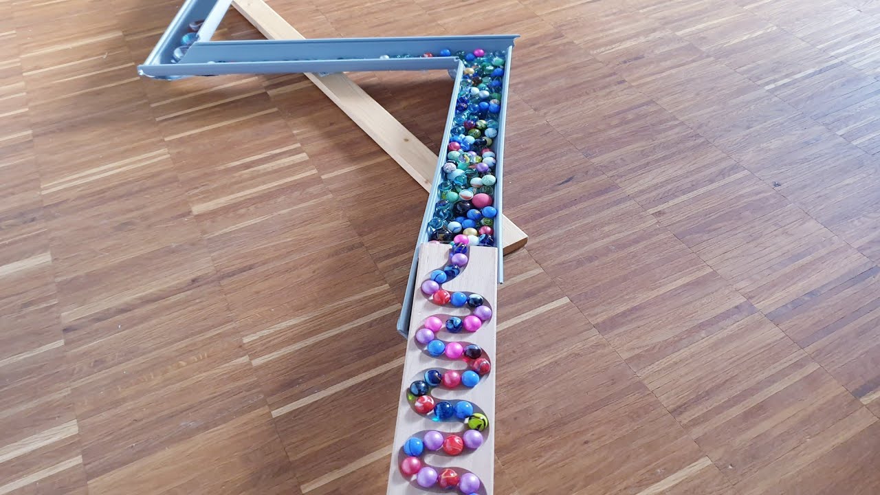 Marble Run Race ASMR ☆ Handmade Long Course & Marble Run Rolling Ball