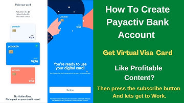 How To Create Payactiv Bank Account ।। New Usa Bank || Premium Financial