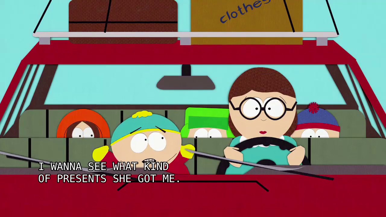 South Park Cartman and his mom sing the song YouTube