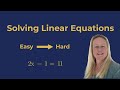 Solving Linear Equations GCSE Maths | Exam Questions Easy to Hard