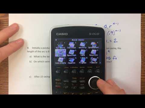 Sequences and Series Application Example #3 (pendulum)