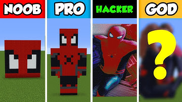 NOOB vs PRO vs HACKER vs GOD: SPIDER-MAN NO WAY HOME Minecraft Pixel Art