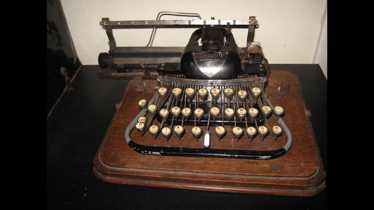 blickensderfer typewriter model 7 - YouTube