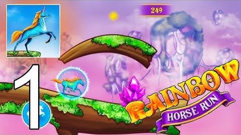 Rainbow horse run - Gameplay  Walkthrough (2025 )Part -1 (ios, android)