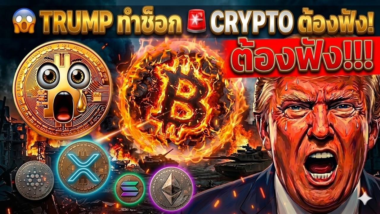 ⁣😱Trump ทำช็อก 🚨BTC XRP SOL ADA ETH ต้องฟัง! ???