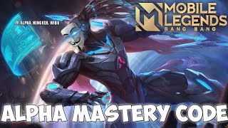 Cara Menyelesaikan Mastery Code Hero ALPHA - MOBILE LEGENDS: BANG BANG