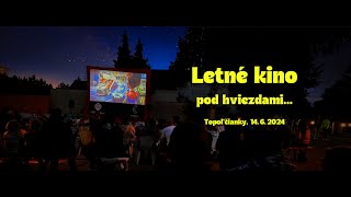 Letné kino pod hviezdami v Topoľčiankach
