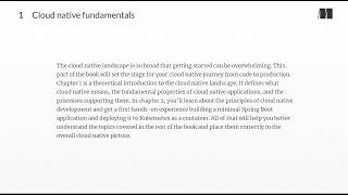 001. Part 1. Cloud native fundamentals