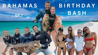 Celebrity Bahamas Birthday Bash | Monster Black Grouper On Pole Spear Net Worth