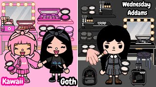 Goth Girl Become Wednesday Addams Actress | Toca Life Story | Toca Boca screenshot 2