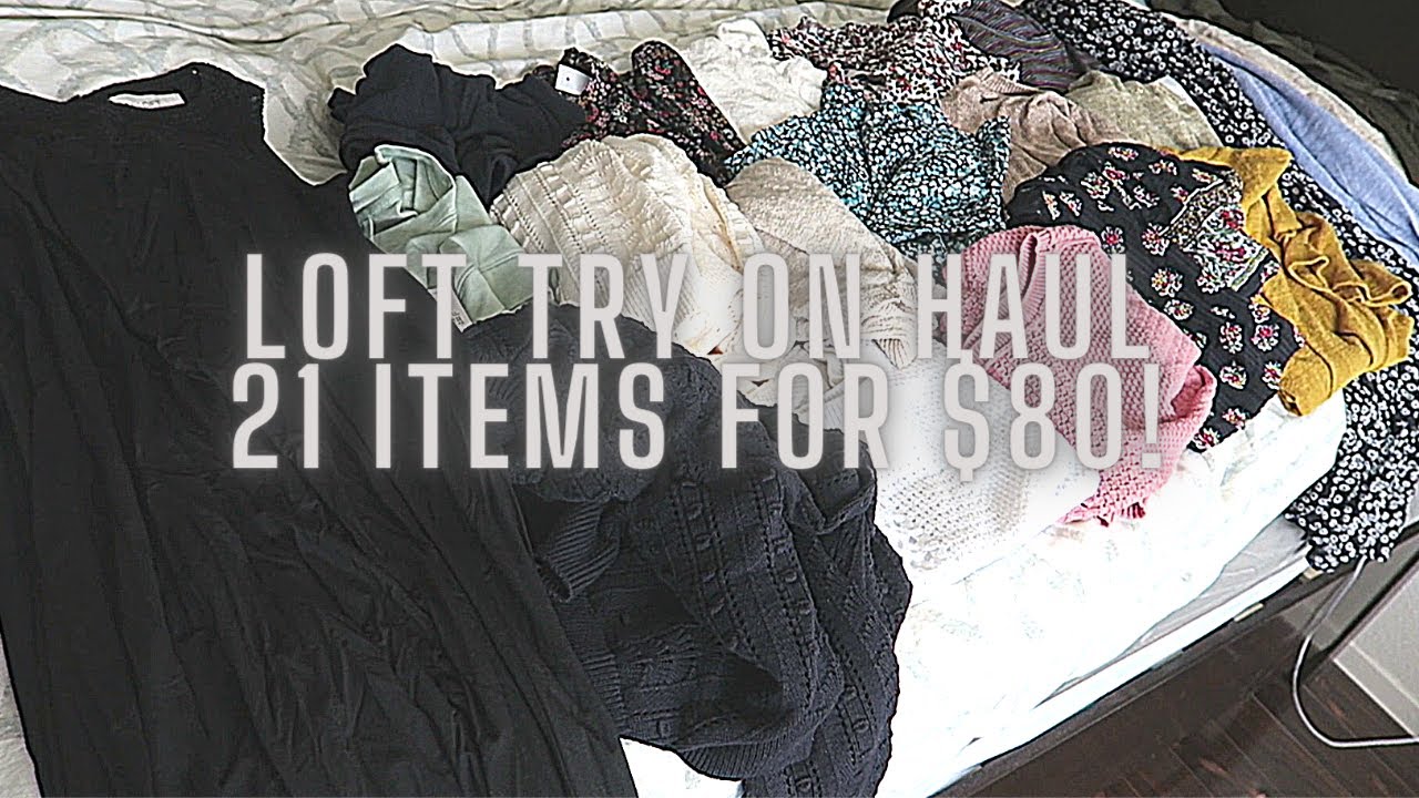 HUGE LOFT SALE TRY ON HAUL | 21 ITEMS FOR $80! Can't believe these deals!