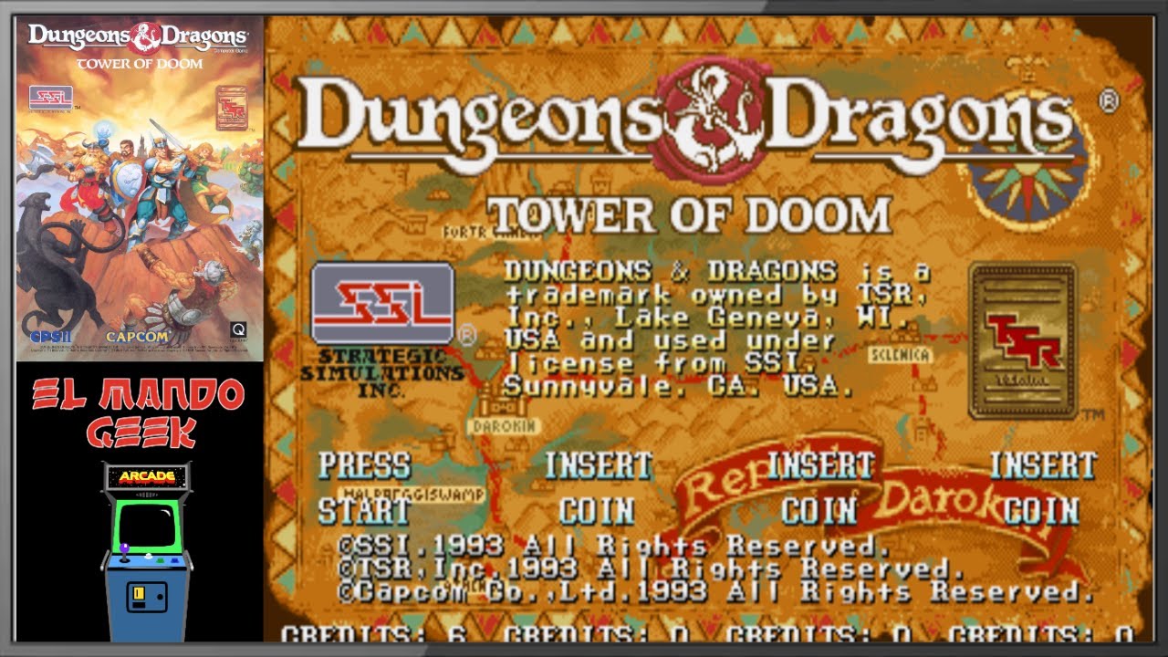 Dungeons & Dragons Tower of Doom (Arcade 1994) Full walkthrough