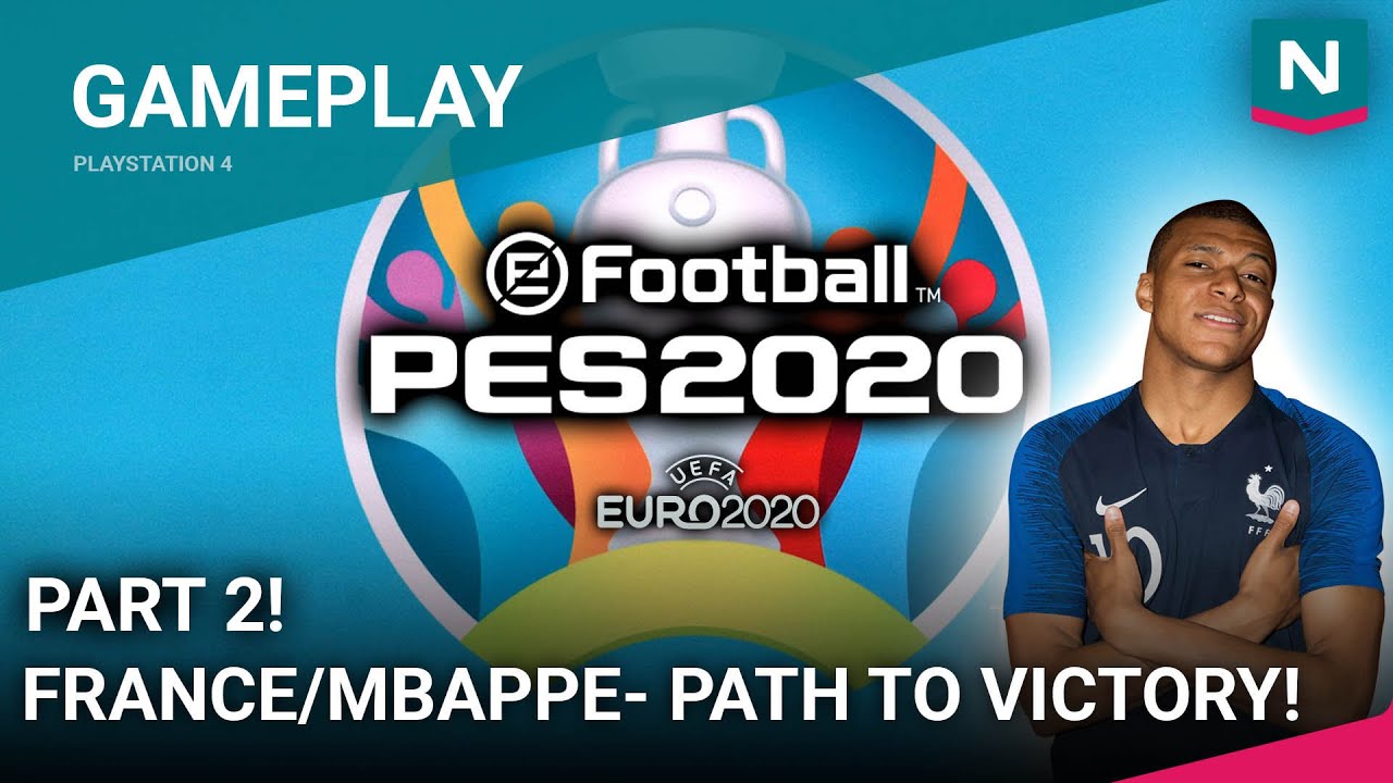Pes Euro Dlc Gameplay Series Part 2 France Mbappe S Journey Youtube