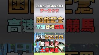 【函館記念 2026 データ分析】37年ぶりのレコード決着で見えた「黄金血統」と、至高の激走予告馬4選