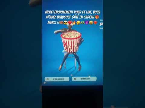 merci énormément pour ce live, vous m’avez beaucoup gâté en cadeau🎁merci!🫵🏽😎❤️‍🔥#fortnite