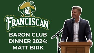 Matt Birk | Franciscan University Baron Club Athletics Dinner 2024