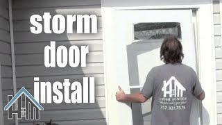 How to install a storm door by yourself, Easy. Home Mender