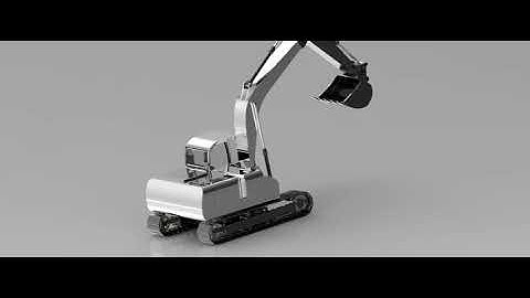 PTC Creo simulation of excavator