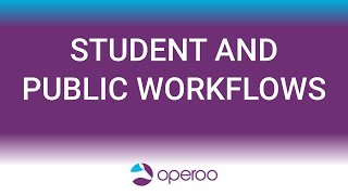 eForms Masterclass  Student and Public Workflows