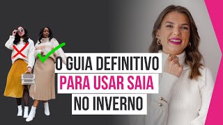 O Jeito Certo De Usar Saia No Inverno