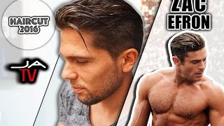 CORTE DE PELO ZAC EFRON 2016 ▻ Zac Efron 2016 haircut ○ Men haircut 2016 -  YouTube
