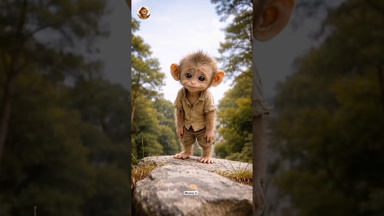 Baby monkey sad video 🥺💔 