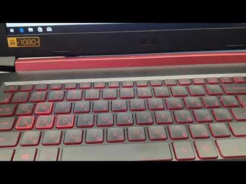 Как снять клавиатуру acer nitro 5