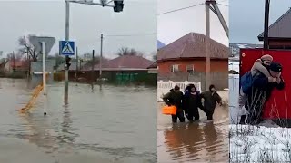 Дома ушли под воду! Жителей эвакуируют! Мощный паводок в Казахстане!