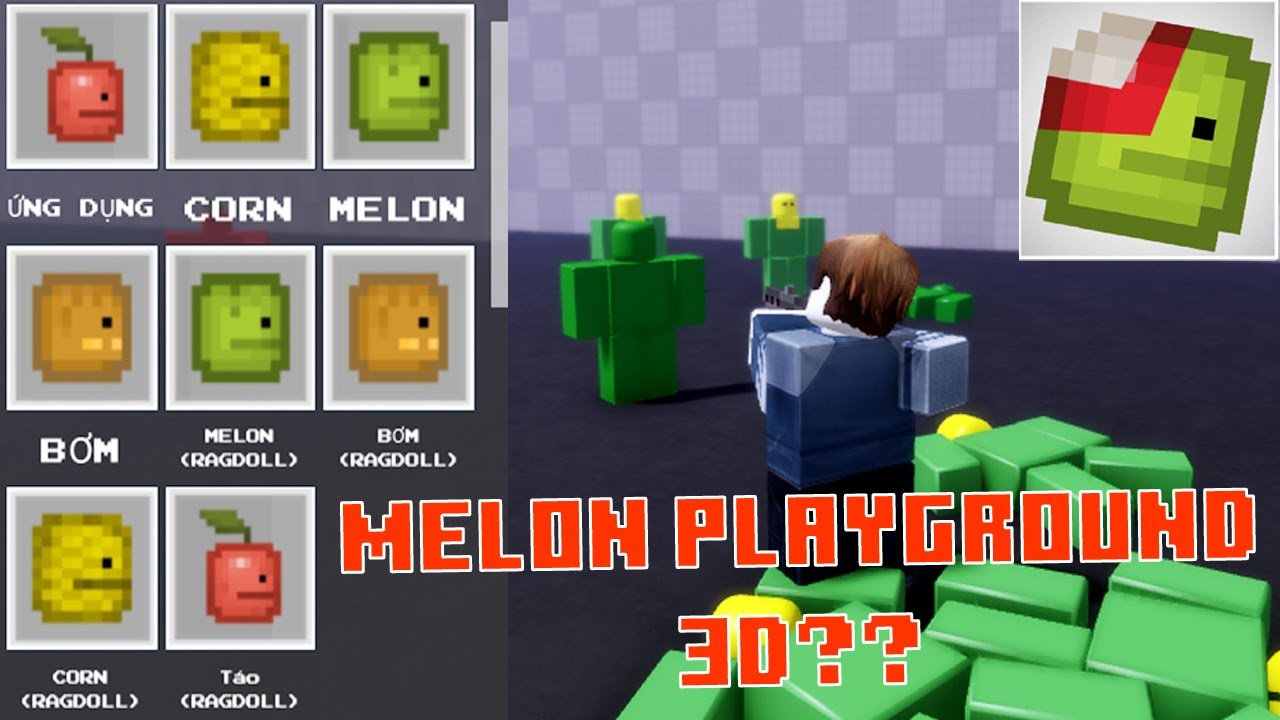 What if I Play Melon Playground 3D on Roblox! PEOPLE SANDBOX TUTORIAL 