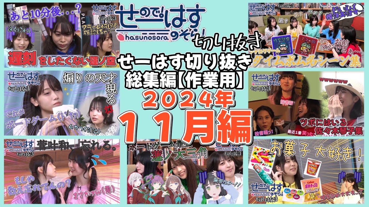 【作業用】せーはす切り抜き総集編④ ～2024年11月編～