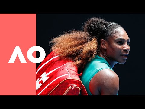 Simona Halep V Serena Williams On-court Warm Up (4R) | Australian Open 2019
