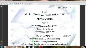 M.Sc. previous maths 2017// paper in PDF//Mlsu//paper-1