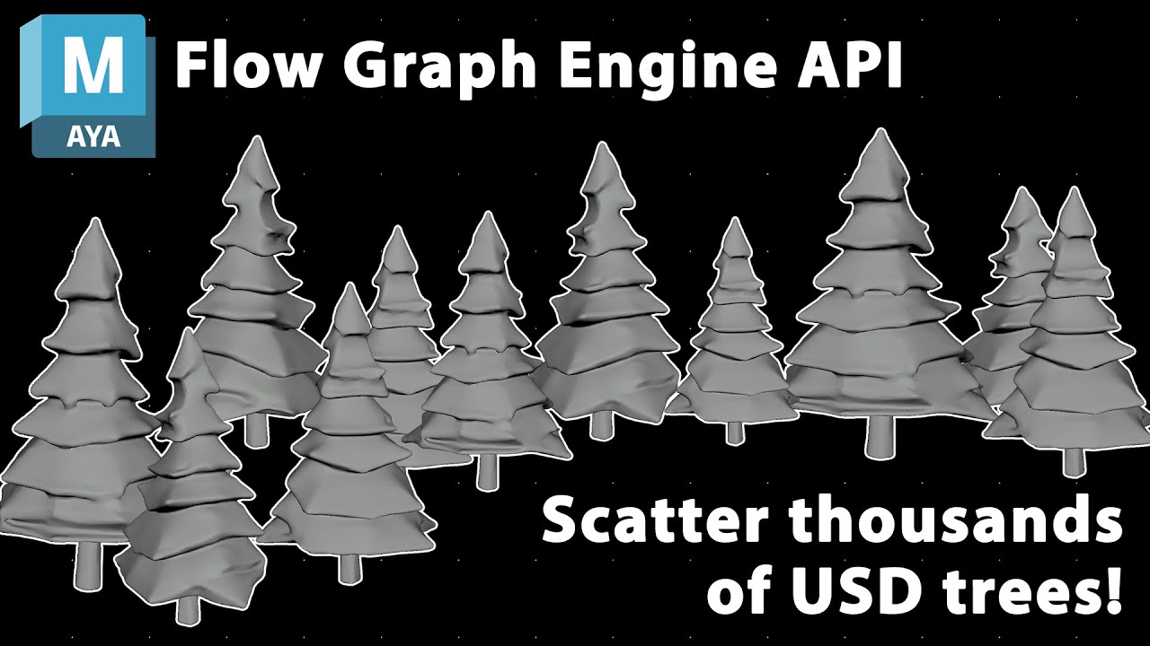 Autodesk Flow Graph Engine API - Part 2: Scattering USD trees example ...