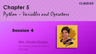 Computer Science-Class XII-Chapter5-Session4