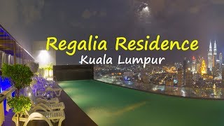 Обзор апартаментов с бассейном на крыше BEST KL City View at Regalia Residence