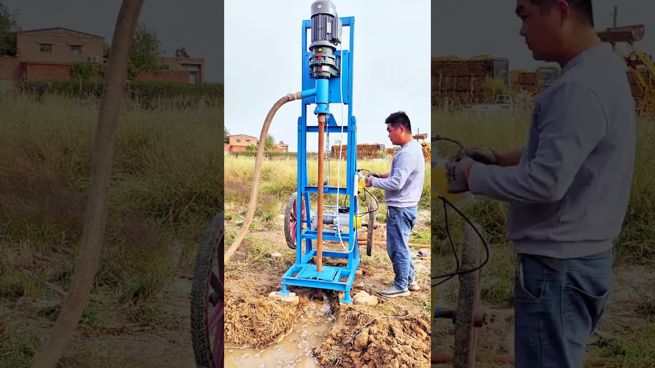 Small Rack Drilling Machine You Can Drill A Well By Shaking It One Person Put On The 