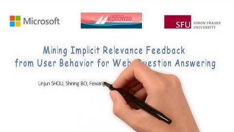 Mining Implicit Relevance Feedback from User Behavior for Web Question Answering