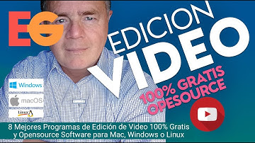 8 Mejores Programas de EDICION DE VIDEO 100% Gratis y Opensource Software para Mac, Windows o Linux